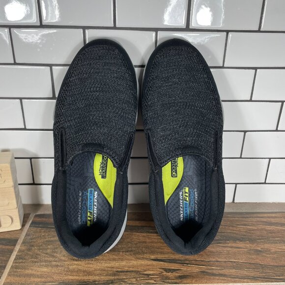 Skechers Expected 2.0 Arago Mens Size 9 Shoes Black Relaxed Fit Comfort Slip On main image 6